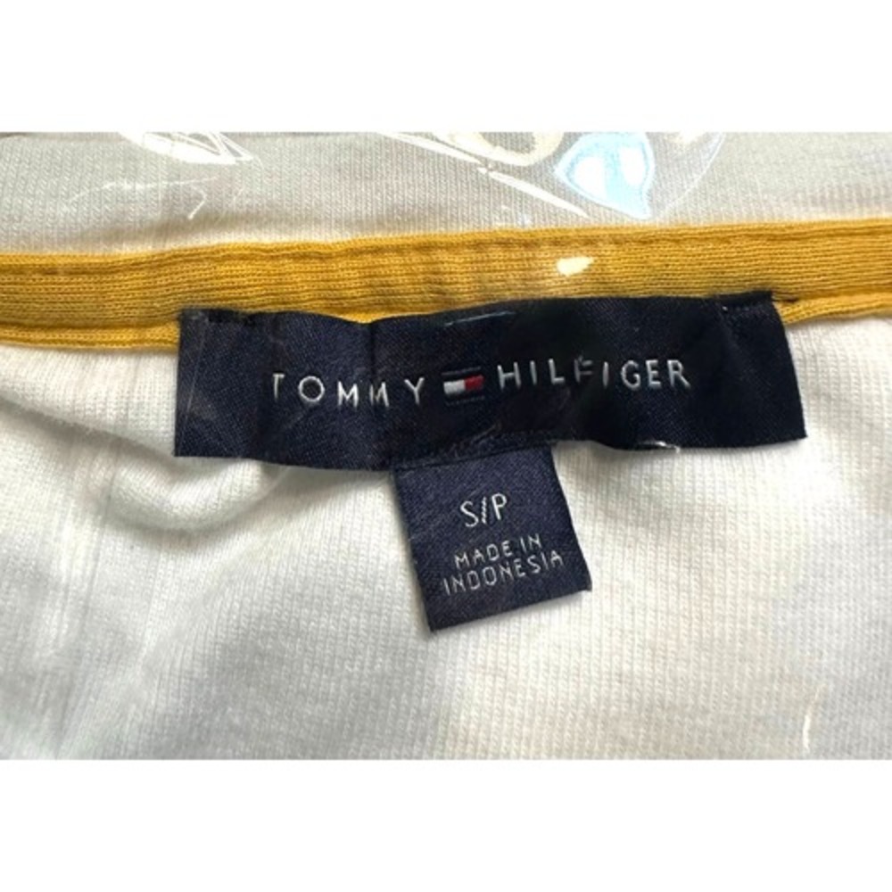 Tommy Hilfiger Long Sleeve sweater Top Pink Yellow White Casual Everyday - Picture 6 of 8